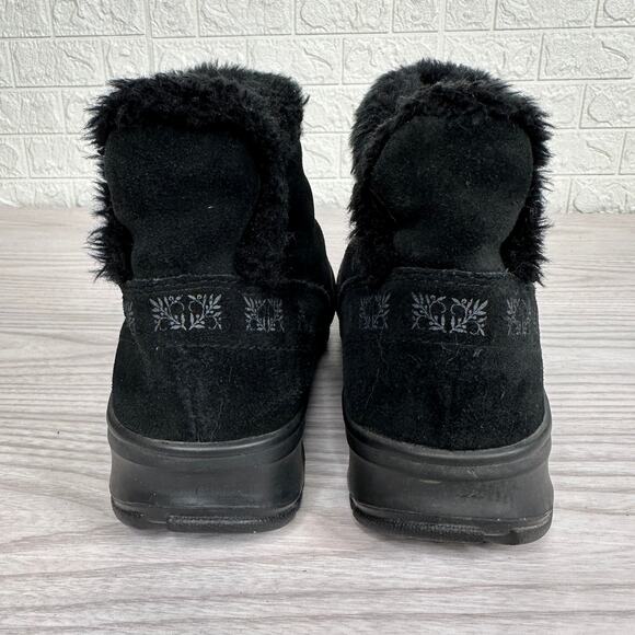 KAMIK Boots Jemma Winter WMNS 7 Black Suede Faux Fur Lined Thinsulate Waterproof - Picture 4 of 10